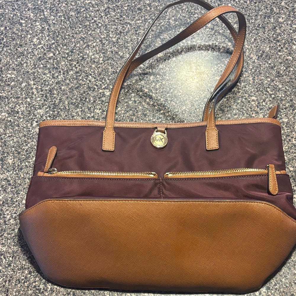 Maroon and Brown Michael Kors